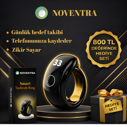 Noventra™ Akıllı Zikir Yüzüğü – Her An, Her Yerde Zikirde Kal