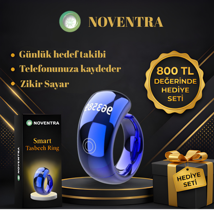 Noventra™ Akıllı Zikir Yüzüğü – Her An, Her Yerde Zikirde Kal