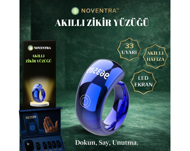 Noventra™ Akıllı Zikir Yüzüğü