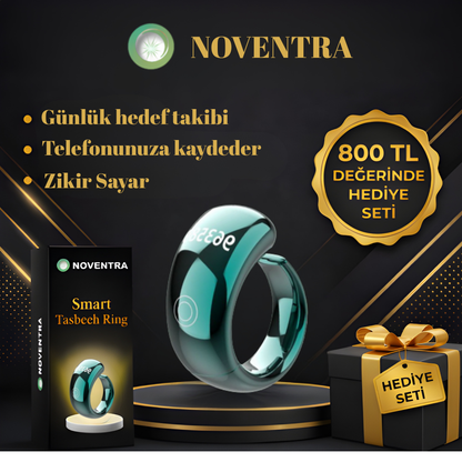 Noventra™ Akıllı Zikir Yüzüğü – Her An, Her Yerde Zikirde Kal