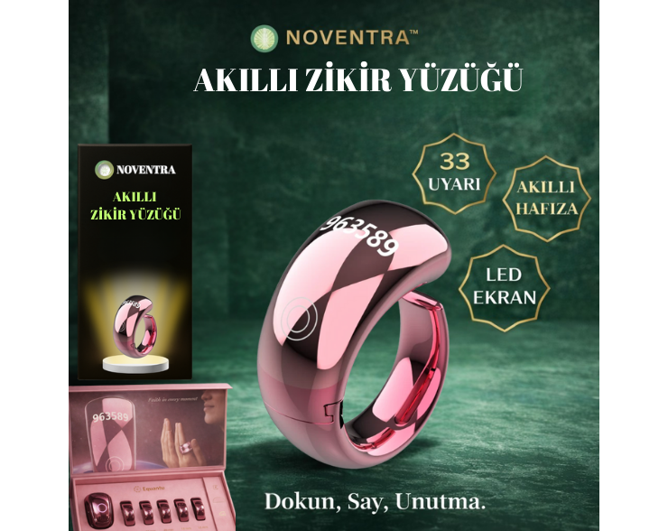 Noventra™ Akıllı Zikir Yüzüğü