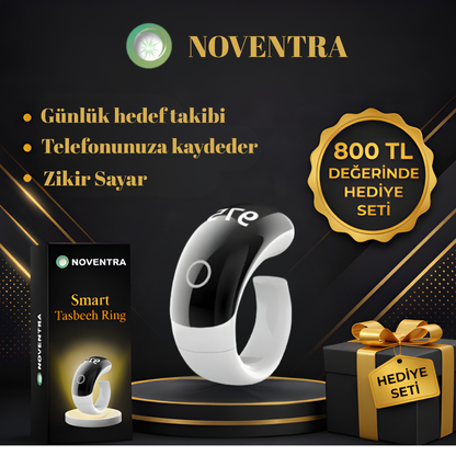 Noventra™ Akıllı Zikir Yüzüğü – Her An, Her Yerde Zikirde Kal
