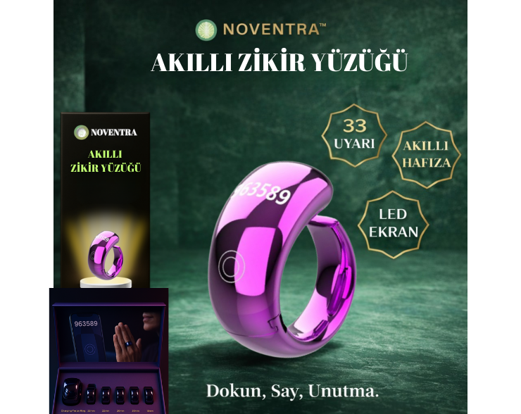 Noventra™ Akıllı Zikir Yüzüğü