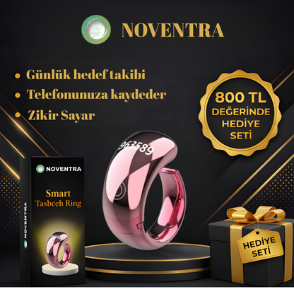 Noventra™ Akıllı Zikir Yüzüğü – Her An, Her Yerde Zikirde Kal