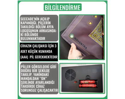 Çocuklara Namaz Öğreten Sesli ve Konuşan Akıllı Seccade
