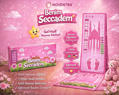Çocuklara Namaz Öğreten Sesli ve Konuşan Akıllı Seccade
